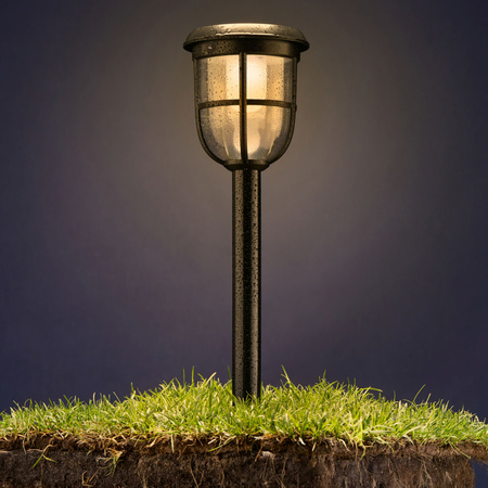 Zahradní lampa LED Solární nástěnná lampa RADII 1,3W 3000K IP44 Soumrakový pohybový senzor PHILIPS