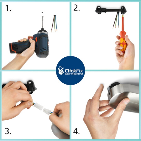 LED Světlo nad Zrcadlo 10W 1500lm 2700K 60cm IP44 Černá Rover Philips