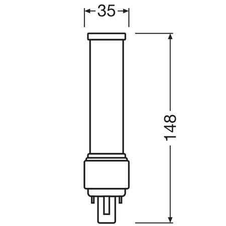 LED zářivka 7W 770lm 4000K Neutral G24d-2 DULUX OSRAM