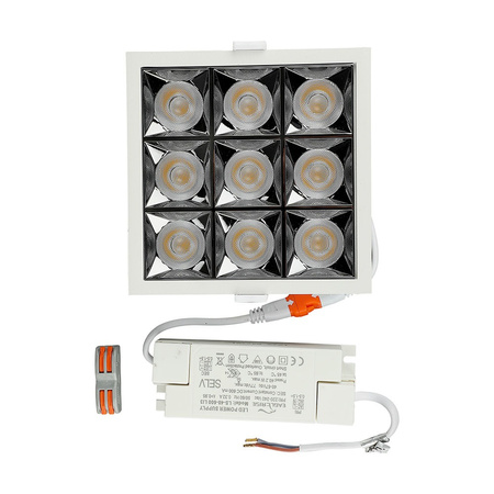 LED Spot 36W 4000K SMD SAMSUNG CHIP Čtvercové svítidlo VT-2-36 V-TAC