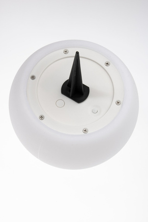 LED solární zahradní lampa s hroty RGB glóbus na zahradu GROUND 17cm + dálkový ovladač