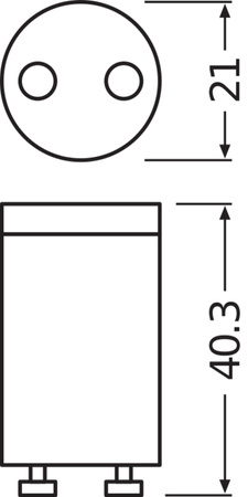 2x startovací žárovky Osram LED T8 TUBE