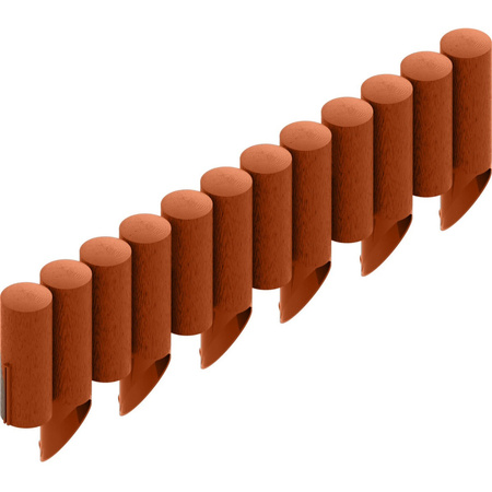 Zahradní palisádový plot Border Lawn Edging 4 STANDARD Brick 2,3 m Strong Frostproof CELLFAST