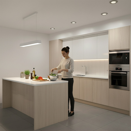 Halogenová Osvětlení Podhledová Koupelnová Hermetická GU10, IP44 Stálá Satén AQUS LUMILED