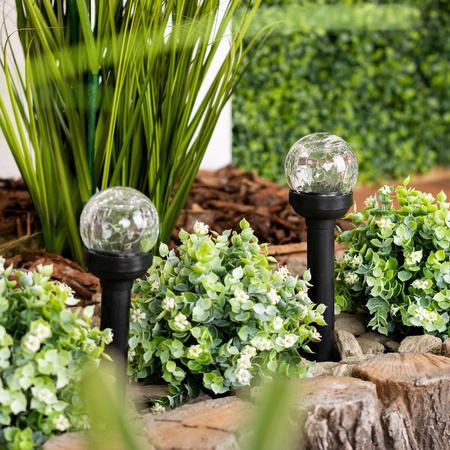 LED solární zahradní lampa Drive 5500-6000K IP44 33cm soumrakový senzor