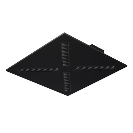 LED panelové stropní svítidlo 30,5W 60x60cm 3750lm 3000K Warm 80° Flush mounted Black Kanlux