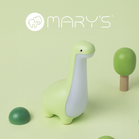 Dětské noční světlo LED 1,8W 3000K teplé USB dobíjecí 900mAh zelené MARY'S DINOSAUR