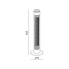 Sloupový ventilátor Tube Air Circulator Standing Wind Fan White 81cm 45W