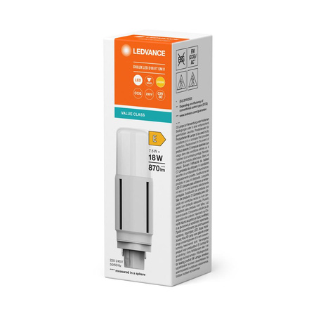 LED žárovka DULUX G24d 7,5W = 18W 870lm 3000K teplá bílá LEDVANCE