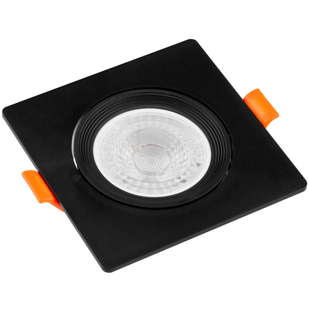 Halogenová Podhledové svítidlo GU10, MR16 Nastavitelná Čtvercová Černá VENTUS LUMILED