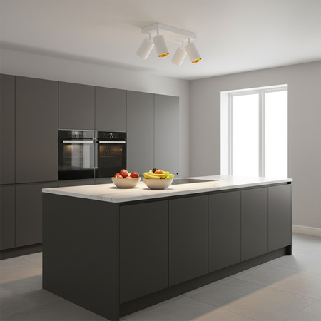 Stropní LED svítidlo nástěnné a stropní svítidlo 4 x GU10 MARIBEL White GOLDLUX (Polux)