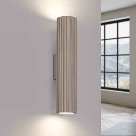 Nástěnné svítidlo Nástěnné svítidlo 2x GU10 Aluminum Taupe Carbon Deep Space SL.1776 Sollux