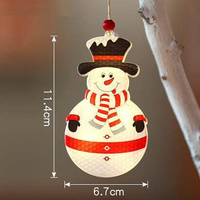 LED přívěšek sněhulák 11.5cm 2700K vánoční LVT