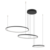 LED závěsné stropní svítidlo 45W 1800lm 4000K neutrální černá moderní CIRCOLO LED 10867 Nowodvorski