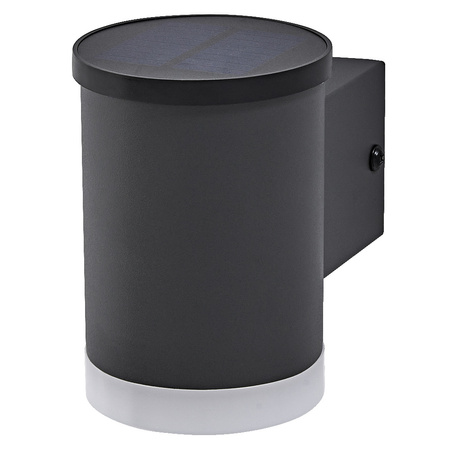 Venkovní solární zahradní lampa LED nástěnná lampa 0,5W 50lm 3000K IP44 Endura Ledvance šedá