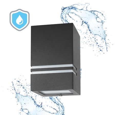 Zahradní venkovní nástěnné svítidlo GU10 IP44 Black Quazar Kobi