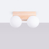 Stropní svítidlo 2x G9 přírodní dřevo BULBO Peach Puff SL.1683 Sollux