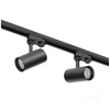 GU10 3okruhové kolejnicové bodové svítidlo černé Nextrack Kobi