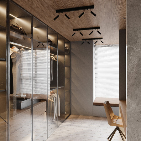 Svítidlo pro povrchovou montáž EYETECH 4 4xG9 Reflektor pohyblivý Moderní černá SOLLUX