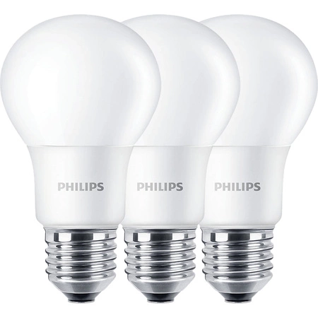 3x LED žárovka E27 A60 8W = 60W 806lm 2700K Teplá bílá 300° PHILIPS CorePro