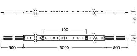 LED pásek 24V 24W 350LED neutrální bílá 5m Ledvance