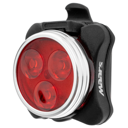 Svítilna na kolo ZADNÍ MS B301 3x LED 4 režimy svícení