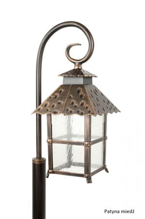 Venkovní zahradní lampa LANTERN E27 Cadiz K 5002/1/Z 146cm černá Su-Ma