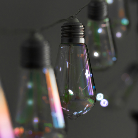 Solární zahrada Girland 20x LED světelný řetěz Dekorativní koule 5,8 m Studená