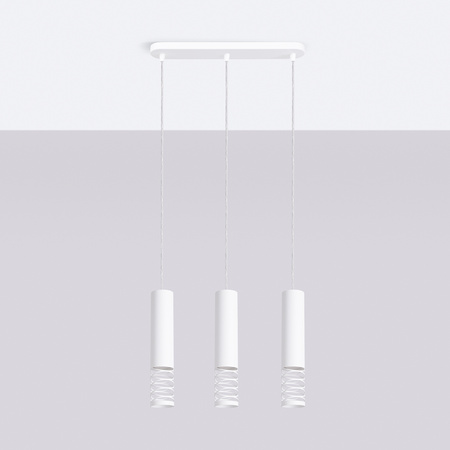 Stropní závěsné svítidlo 3x GU10 White LAMI Ocean Green SL.1688 Sollux