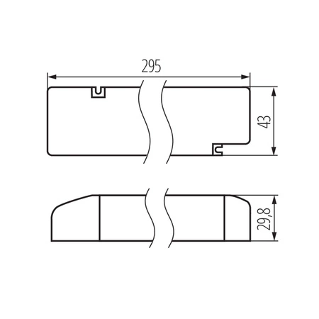 Elektronický zdroj konstantního napětí pro LED osvětlení 100W 24V KANLUX