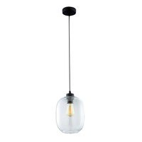ELIO závěsné stropní svítidlo černé sklo moderní E27 3180 TK Lighting
