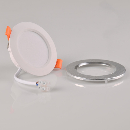 Podhledové svítidlo ZOE LED 4.8W 4000K ZOE Round Mesh white + Brushed silver ring