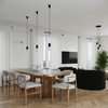 Závěsná lampa Závěsná lampa G9 kulatá černá moderní matná Halo Sollux