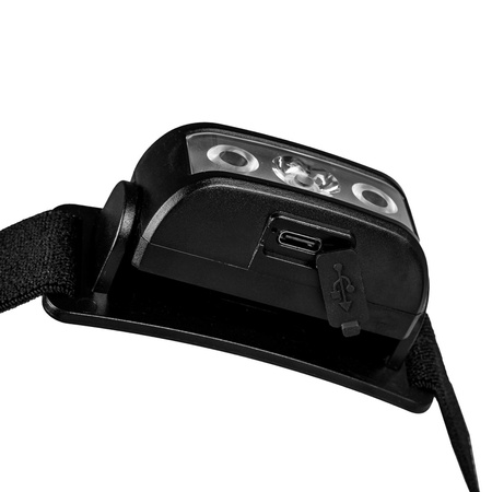 Dobíjecí čelová svítilna 100lm 100LM LED + 2XLED 5 režimů VAYOX