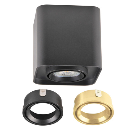 Spot GU10 Black Gold XENO Sanico Goldlux Svítidlo pro povrchovou montáž