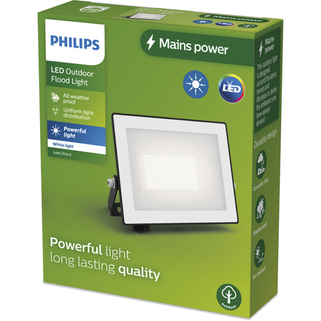 Reflektor LED 20W 2050lm 3000K IP65 Black Lois Philips