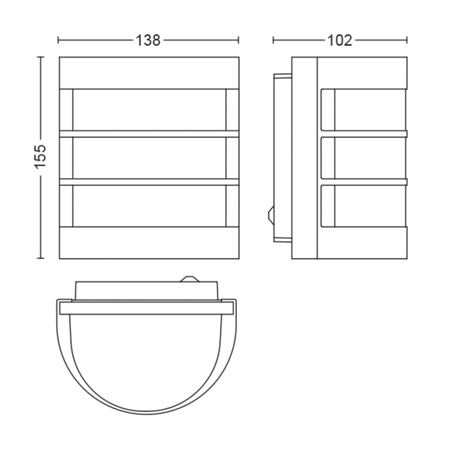 Zahradní lampa LED nástěnná lampa CALGARY myGarden E27 IP44 Antracit PHILIPS