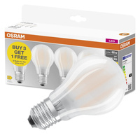 4x LED žárovka A60 E27 6,5W = 60W 806lm 2700K Warm 300° BASE Osram