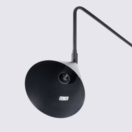 Nástěnné svítidlo Nástěnné svítidlo E14 Black NOX Crimson SL.1697 Sollux