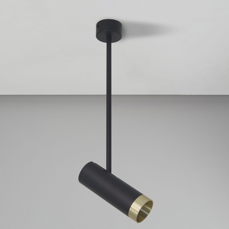 Bodové stropní svítidlo GU10 černé zlaté PORTO Sanico Goldlux