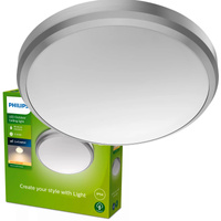 LED venkovní stropní zahradní svítidlo DORIS myGarden 6W 2700K IP54 nástěnné svítidlo stříbrné PHILIPS
