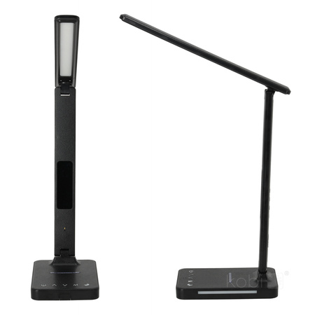 Stolní lampa LED 7W 460lm CCT 120° černá Noblite Kobi