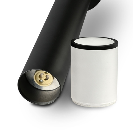 Venkovní zahradní lampa PIPE 60cm IP54 E27 černá Videx