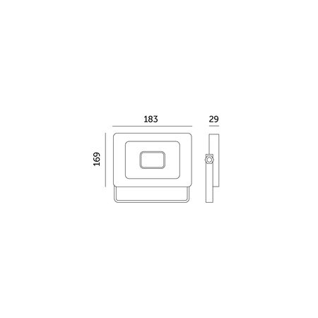 Venkovní zahradní LED reflektory 50W 770lm 6500K Cold 120° IP65 IK05 Black MH Kobi