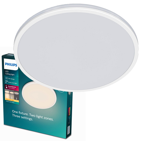 Plafondová LED lampa pro povrchovou montáž OZZIET 18W 2700K 30cm bílá kulatá PHILIPS