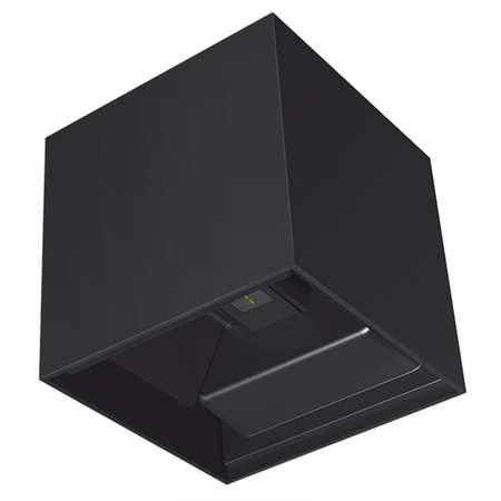 Zahradní nástěnná lampa Venkovní LED fasádní lampa 6W 580lm 2700k Warm Black ERIC Videx