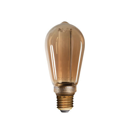 LED žárovka ST64 E27 4W 200lm 1800K Warm Filament Amber KANLUX