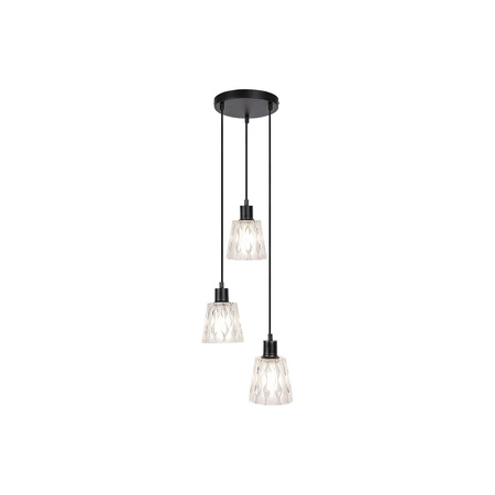 Stropní závěsné svítidlo 3 x E27 Black Classic Jarina Rabalux