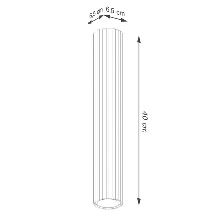 Stropní svítidlo Tuba Spot GU10 Beige Carbon Deep Space SL.1590 Sollux