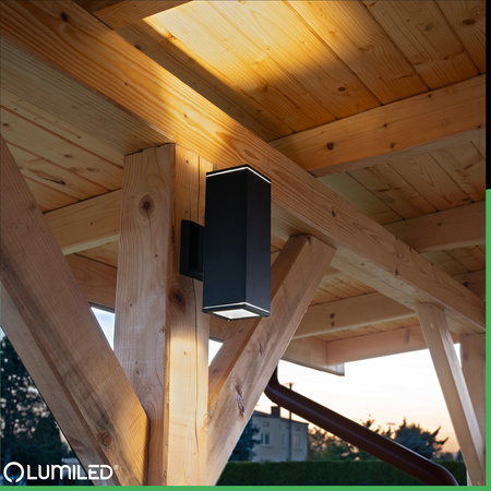 Zahradní nástěnná lampa GU10, IP65 AKANTE LUMILED